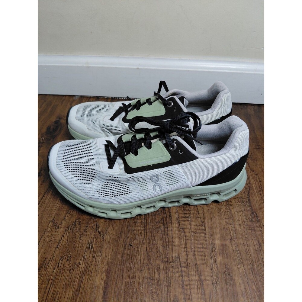 Size 7.5 - ON Cloudstratus White Moss Women's Sneakers Womens Sneakers